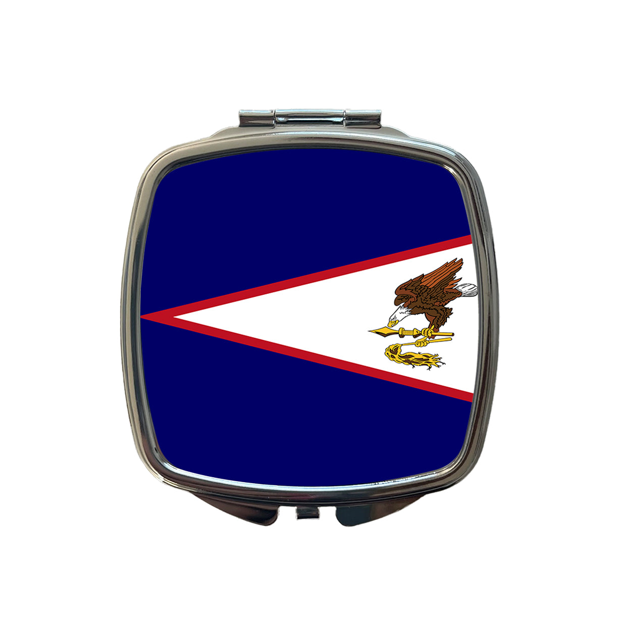 American Samoa Country Flag Small Travel Purse Handbag Pocket Makeup Compact Mirror