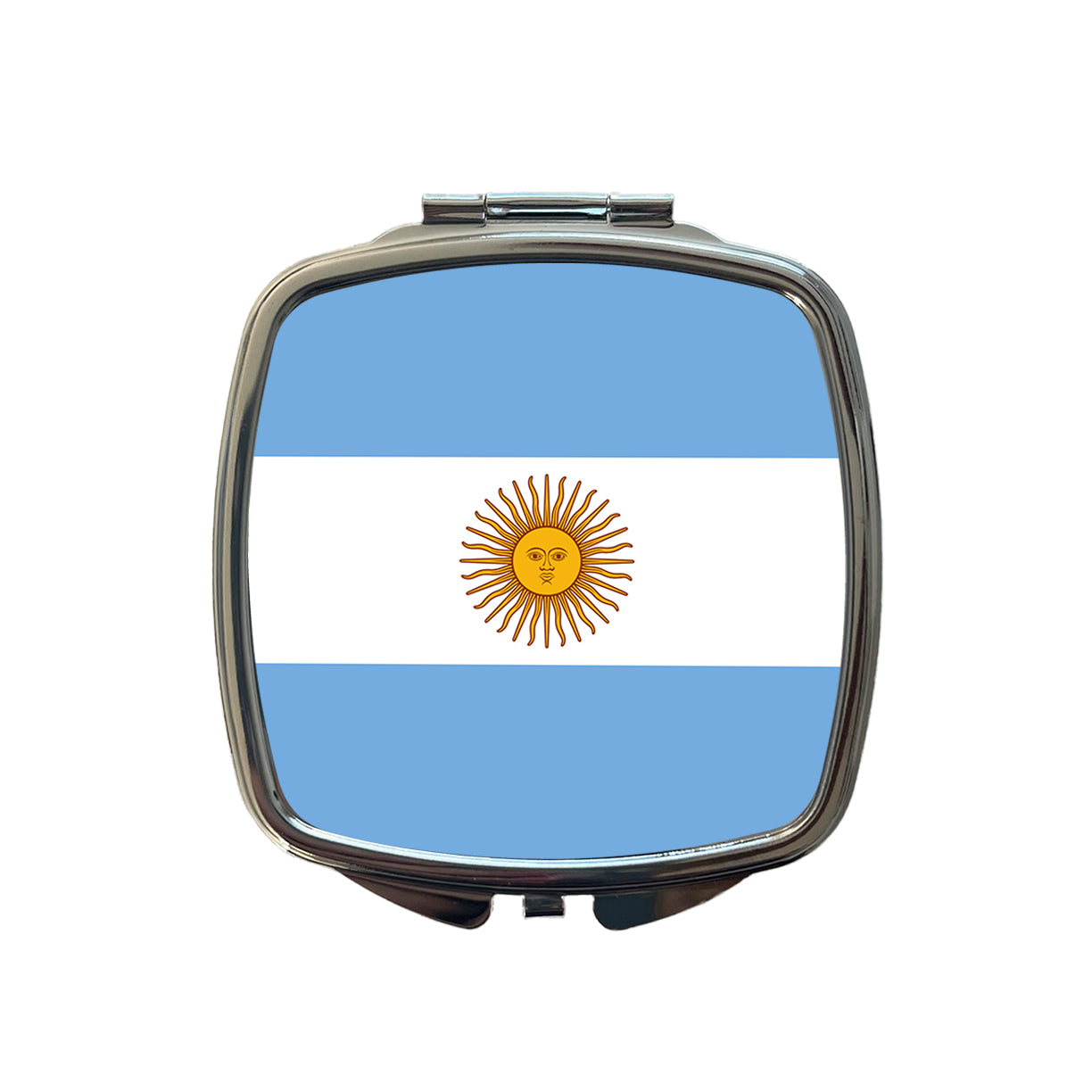 Argentina Country Flag Small Travel Purse Handbag Pocket Makeup Compact Mirror
