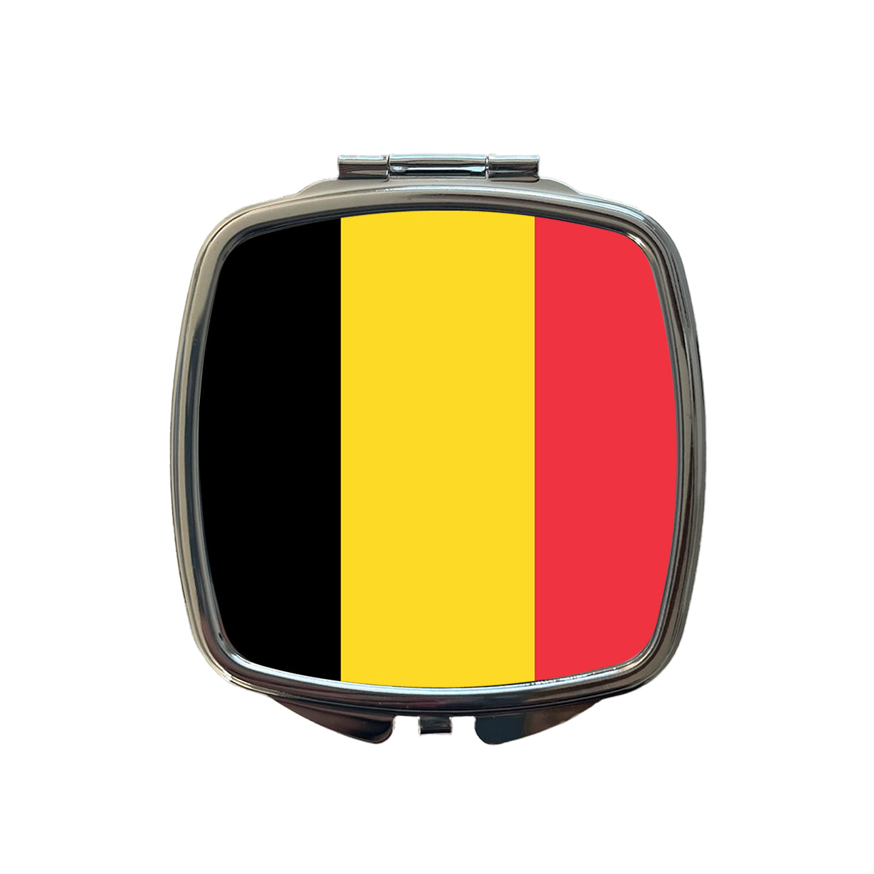 Belgium Country Flag Small Travel Purse Handbag Pocket Makeup Compact Mirror