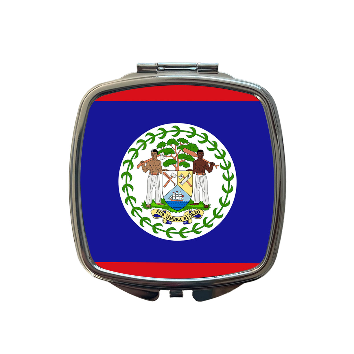 Belize Country Flag Small Travel Purse Handbag Pocket Makeup Compact Mirror