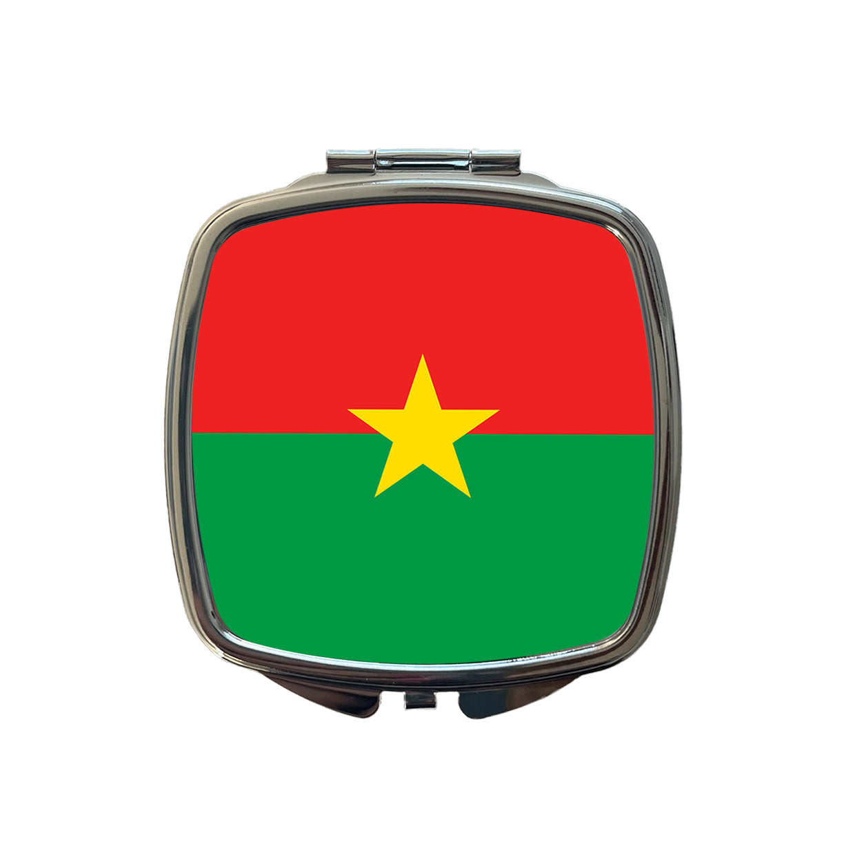 Burkina Faso Country Flag Small Travel Purse Handbag Pocket Makeup Compact Mirror