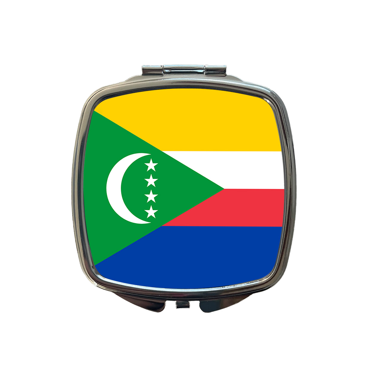 Comoros Country Flag Small Travel Purse Handbag Pocket Makeup Compact Mirror