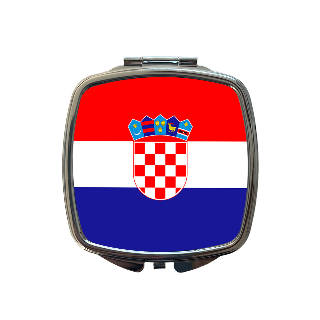 Croatia Country Flag Small Travel Purse Handbag Pocket Makeup Compact Mirror