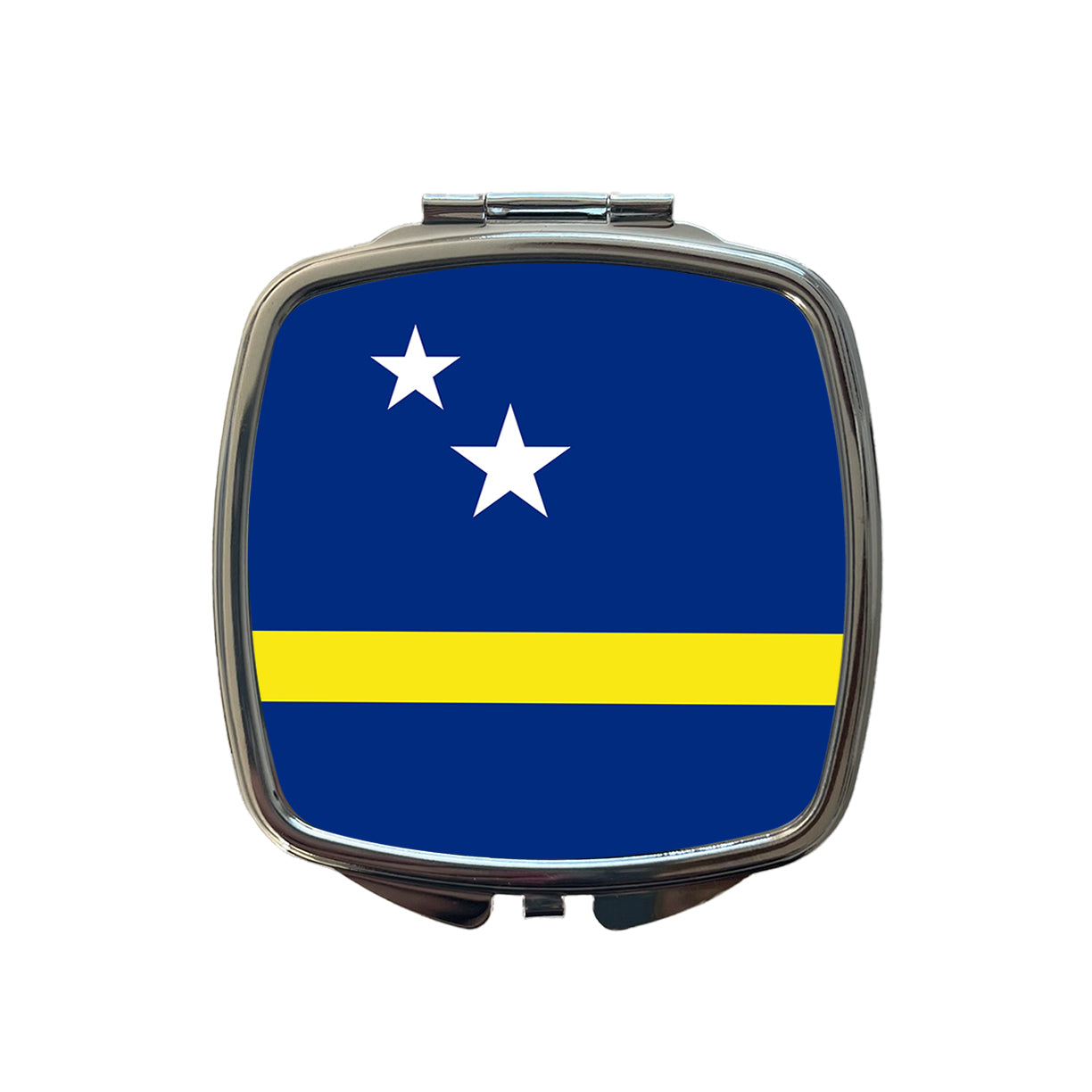 Curaçao Country Flag Small Travel Purse Handbag Pocket Makeup Compact Mirror