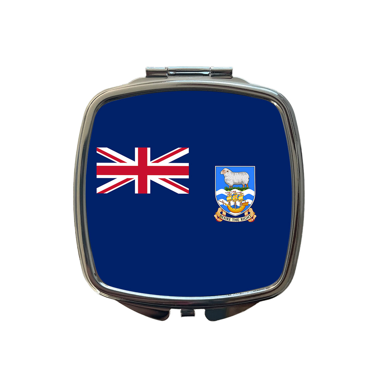 Falkland Islands Country Flag Small Travel Purse Handbag Pocket Makeup Compact Mirror