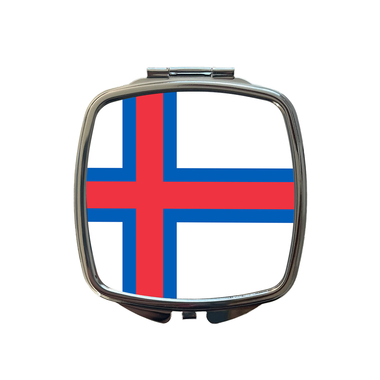 Faroe Islands Country Flag Small Travel Purse Handbag Pocket Makeup Compact Mirror