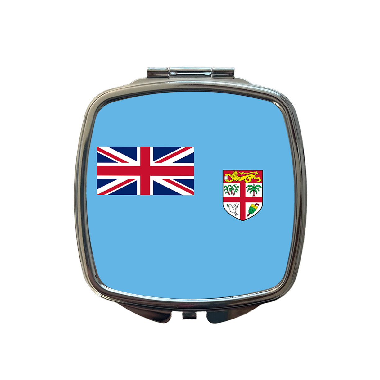 Fiji Country Flag Small Travel Purse Handbag Pocket Makeup Compact Mirror