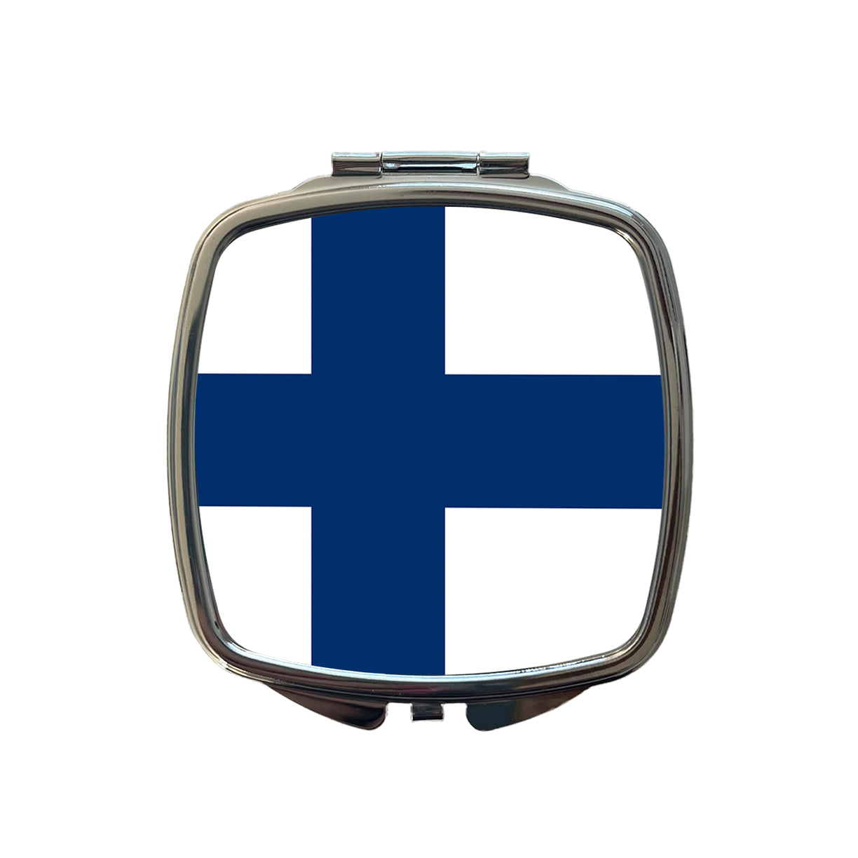Finland Country Flag Small Travel Purse Handbag Pocket Makeup Compact Mirror