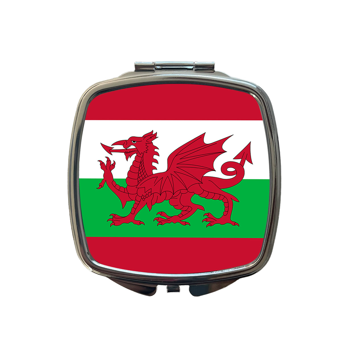Great Britain Wales Country Flag Small Travel Purse Handbag Pocket Makeup Compact Mirror