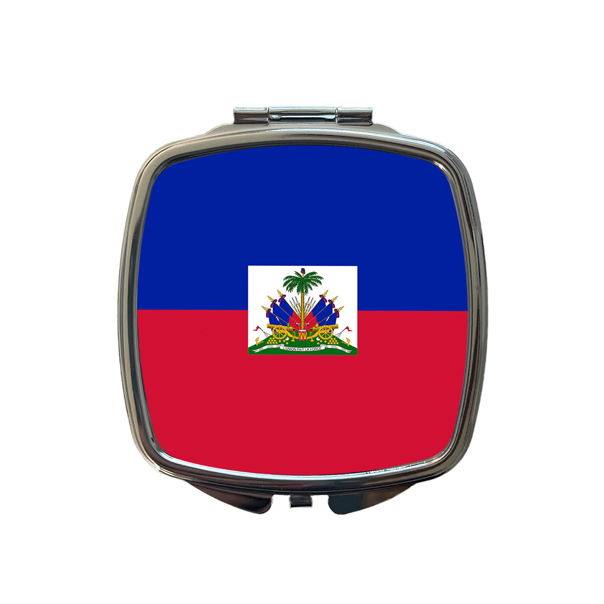 Haiti Country Flag Small Travel Purse Handbag Pocket Makeup Compact Mirror