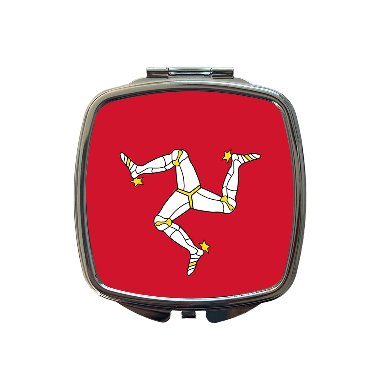 Isle of Man Country Flag Small Travel Purse Handbag Pocket Makeup Compact Mirror