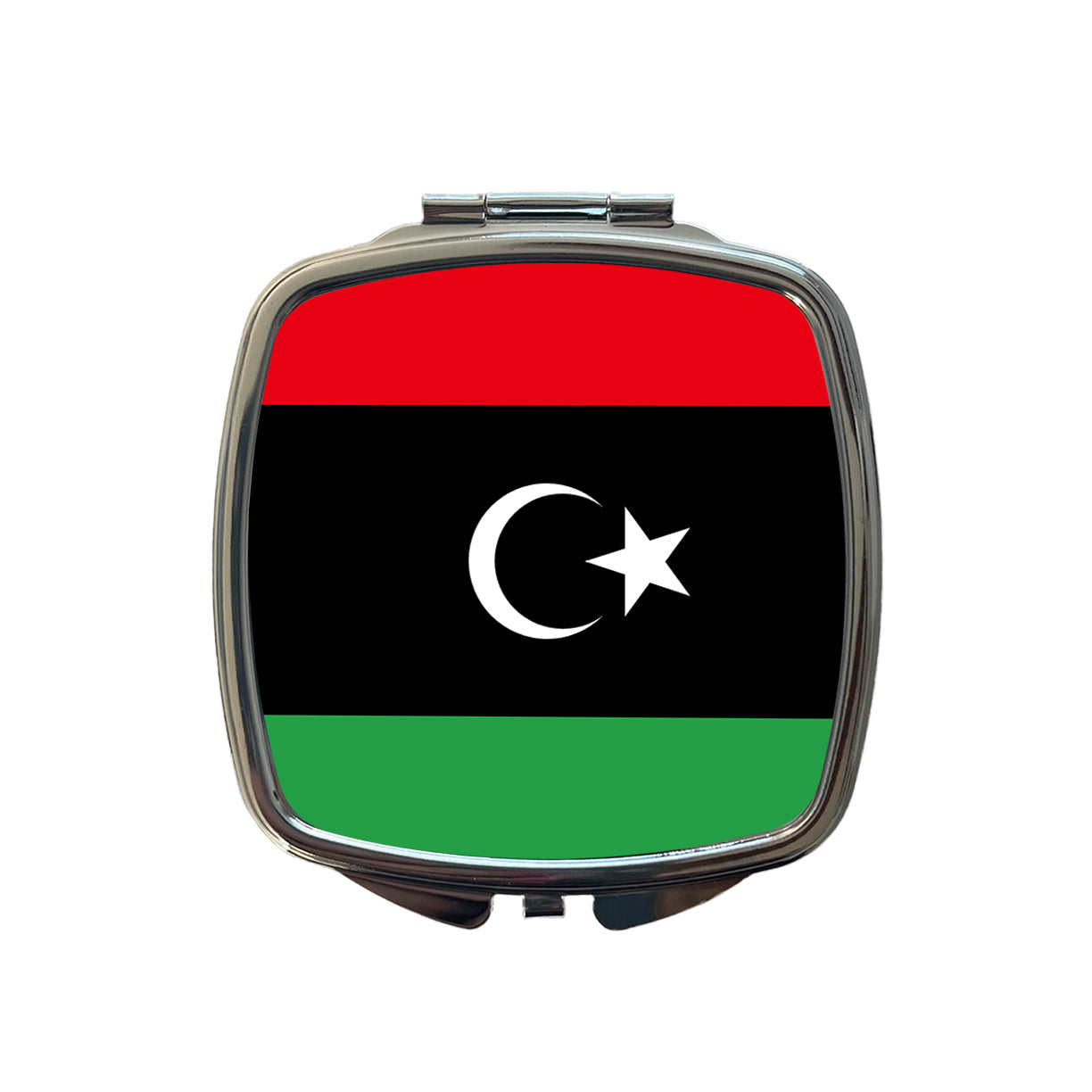 Libya Country Flag Small Travel Purse Handbag Pocket Makeup Compact Mirror