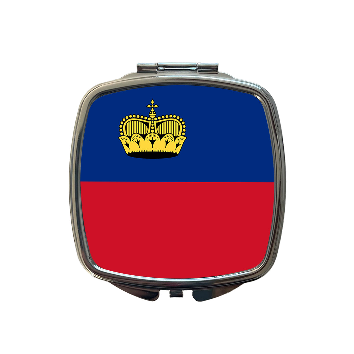 Liechtenstein Country Flag Small Travel Purse Handbag Pocket Makeup Compact Mirror