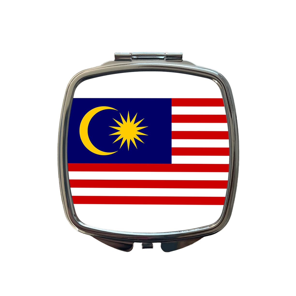 Malaysia Country Flag Small Travel Purse Handbag Pocket Makeup Compact Mirror