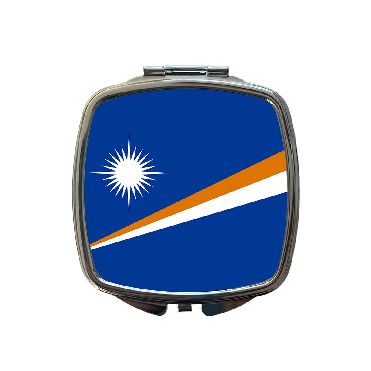 Marshall Islands Country Flag Small Travel Purse Handbag Pocket Makeup Compact Mirror