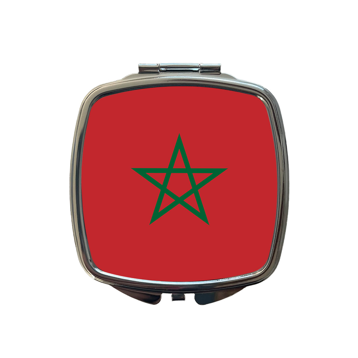 Morocco Country Flag Small Travel Purse Handbag Pocket Makeup Compact Mirror