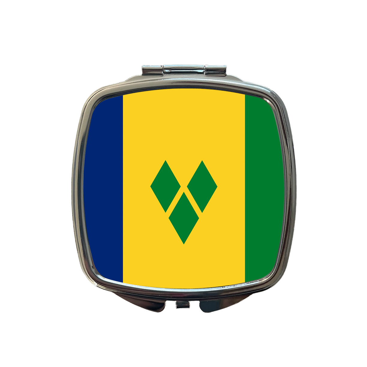 Saint Vincent and the Grenadines Country Flag Small Travel Purse Handbag Pocket Makeup Compact Mirror