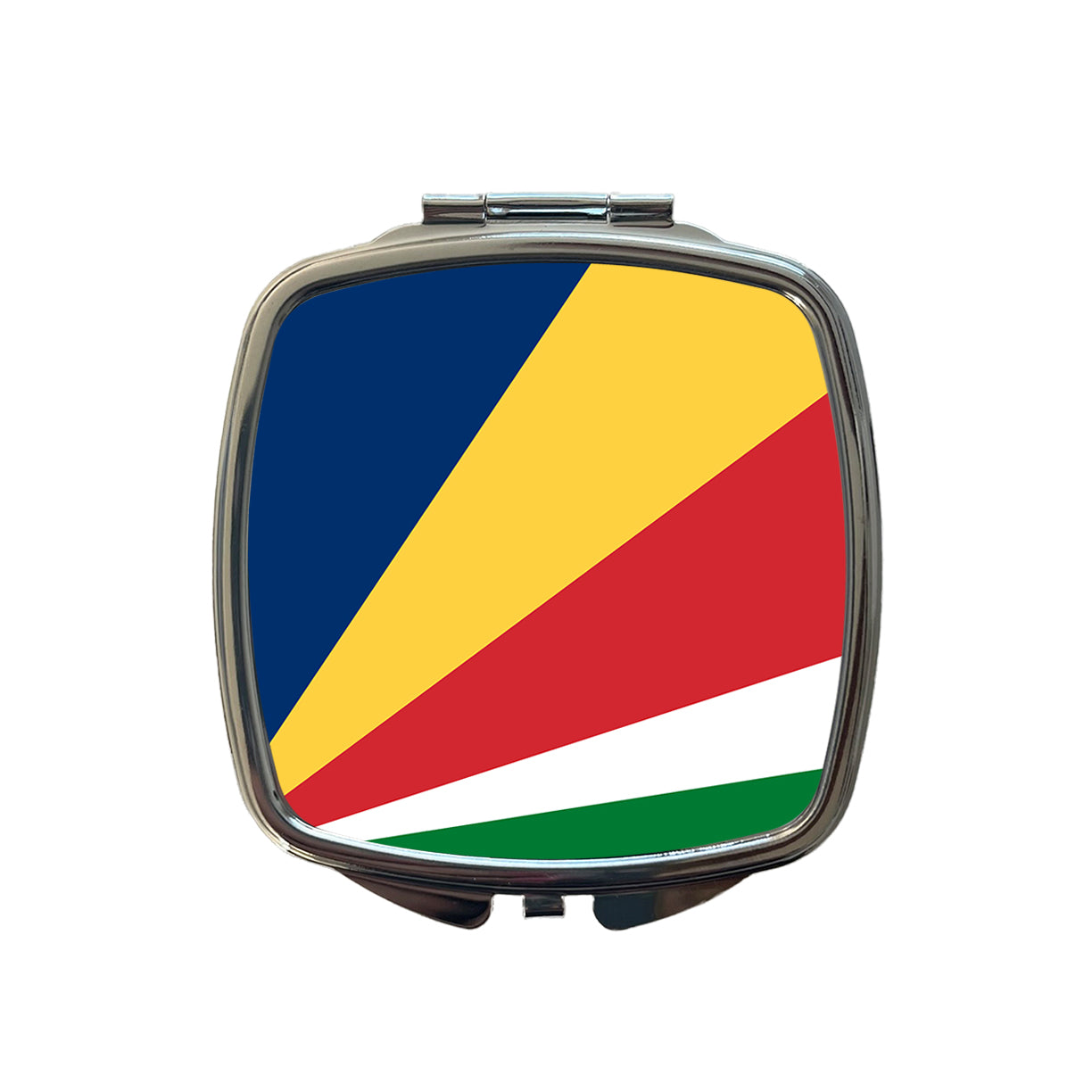 Seychelles Country Flag Small Travel Purse Handbag Pocket Makeup Compact Mirror