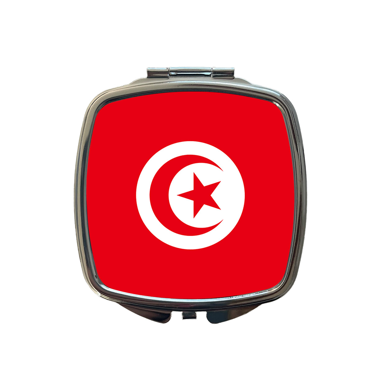 Tunisia Country Flag Small Travel Purse Handbag Pocket Makeup Compact Mirror