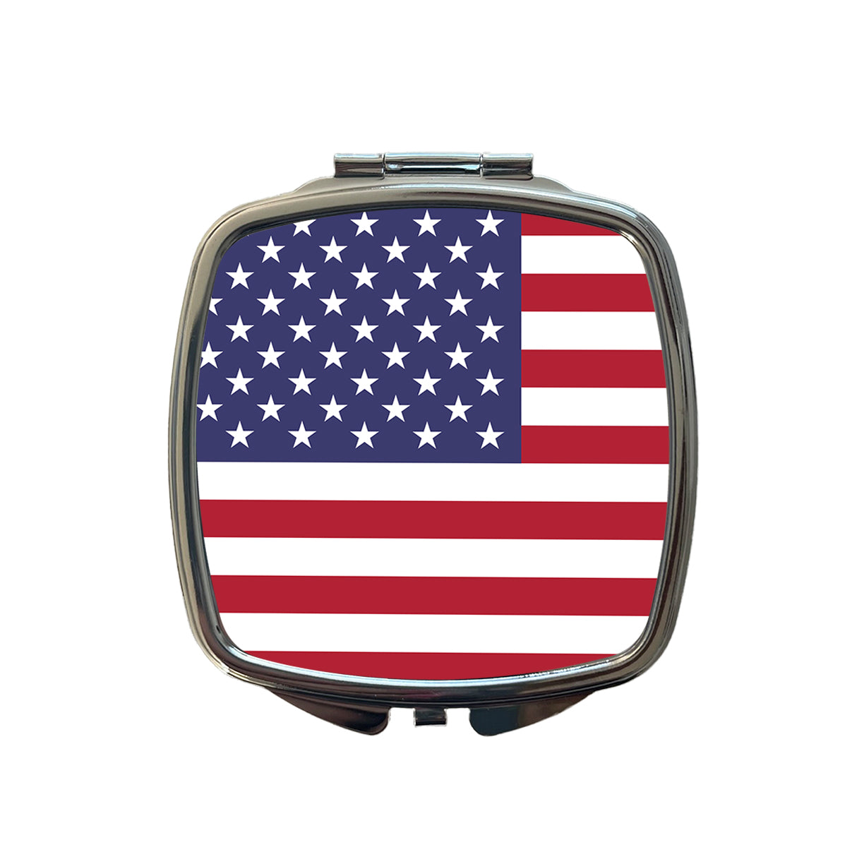 United States of America Country Flag Small Travel Purse Handbag Pocket Makeup Compact Mirror