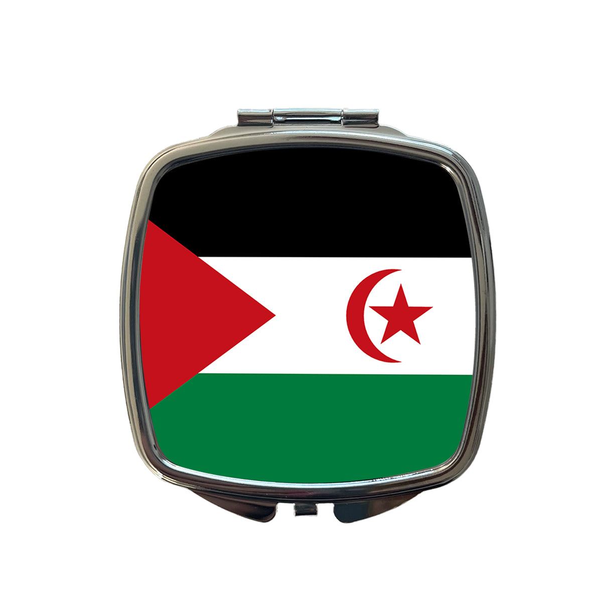 Western Sahara Country Flag Small Travel Purse Handbag Pocket Makeup Compact Mirror