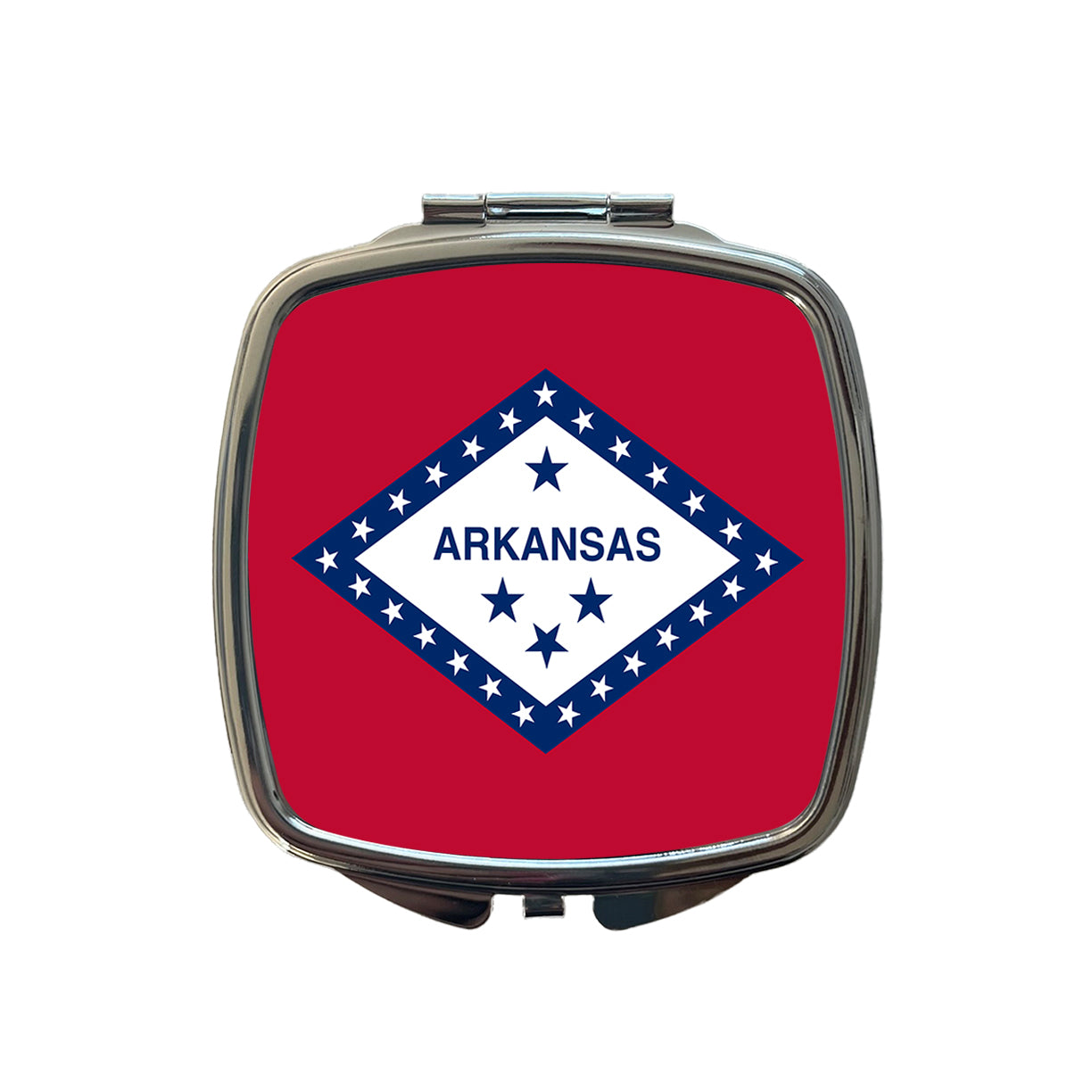Arkansas AR State Flag Small Travel Purse Handbag Pocket Makeup Compact Mirror