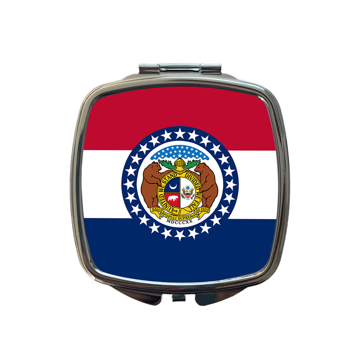 Missouri MO State Flag Small Travel Purse Handbag Pocket Makeup Compact Mirror
