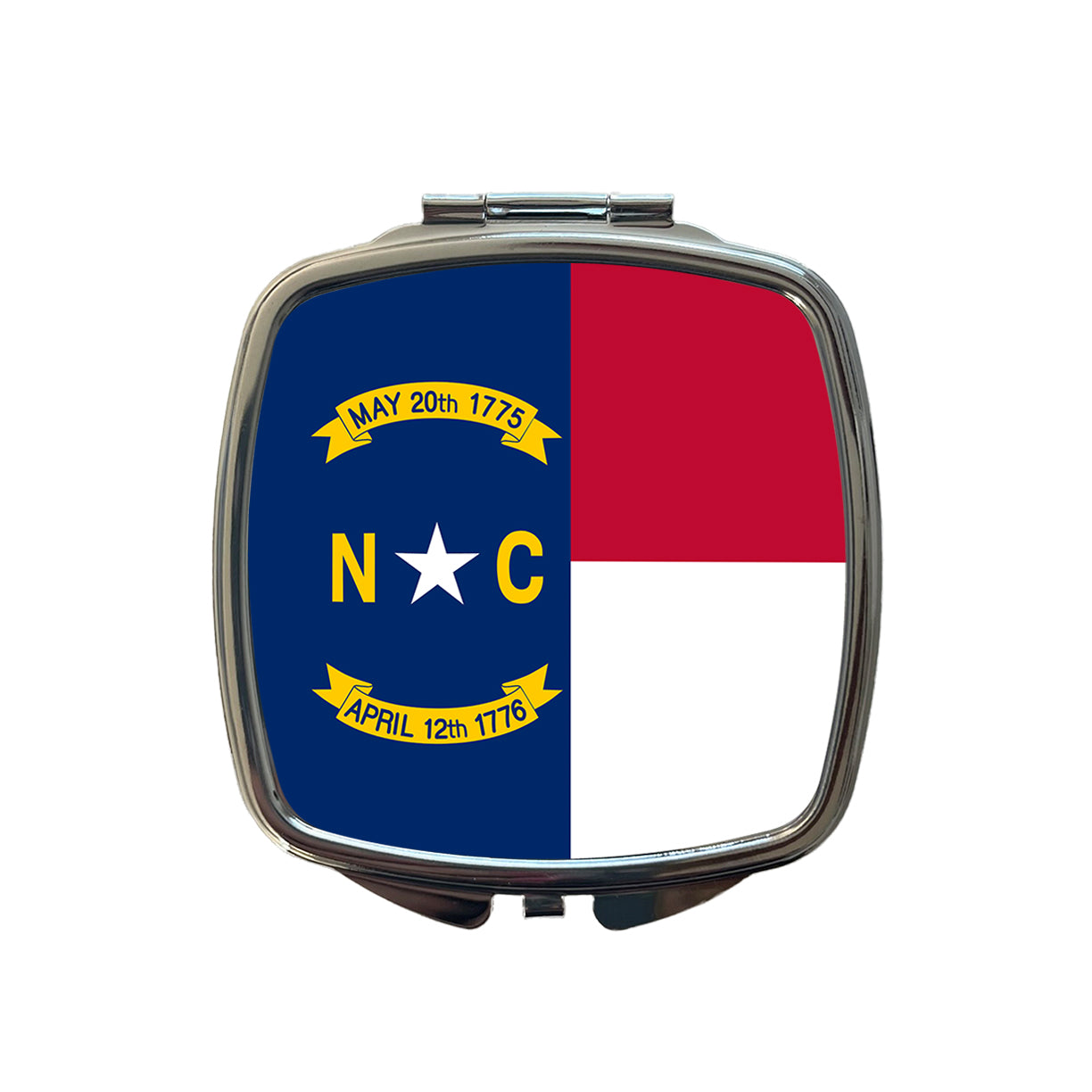 North Carolina State Flag Small Travel Purse Handbag Pocket Makeup Compact Mirror