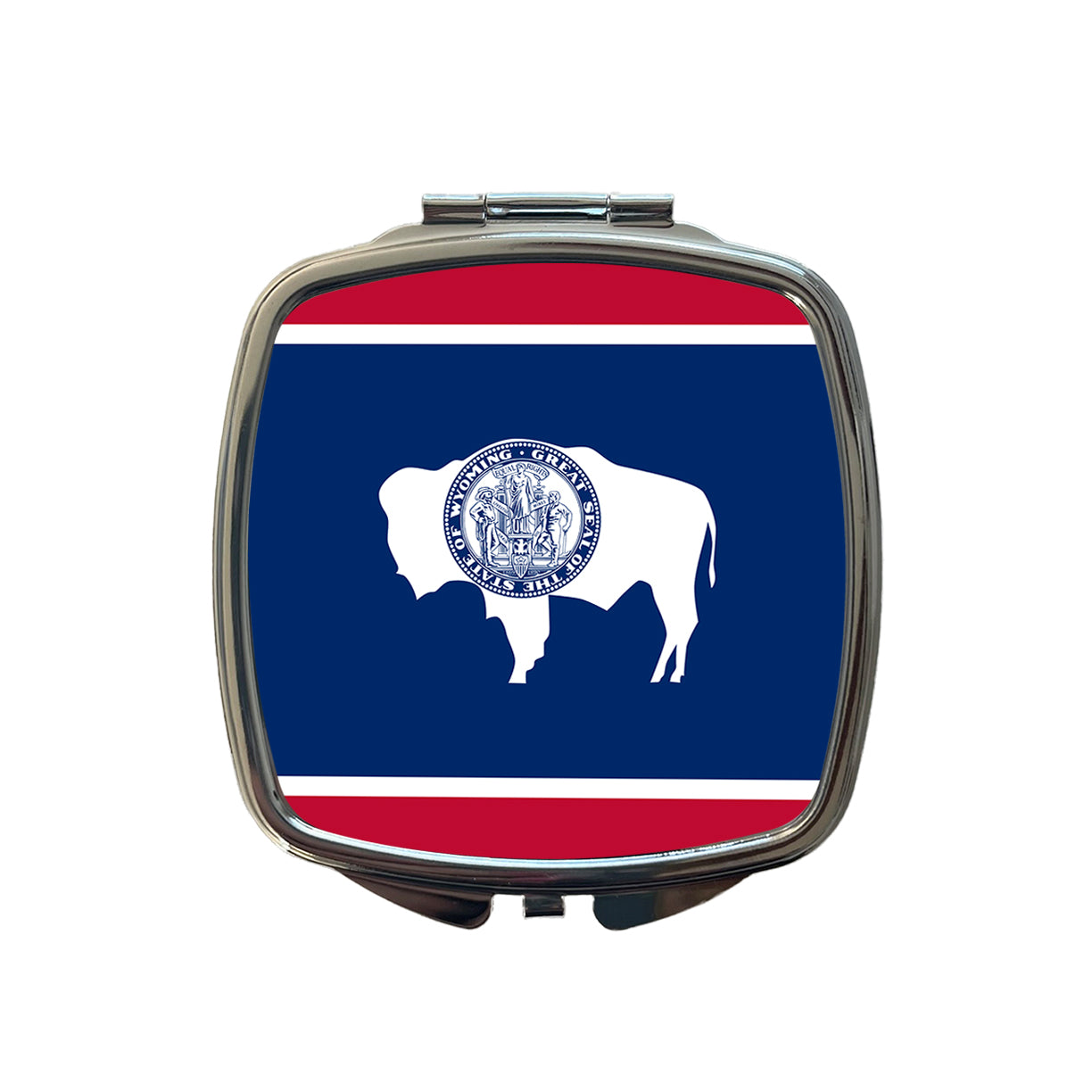 Wyoming WY State Flag Small Travel Purse Handbag Pocket Makeup Compact Mirror