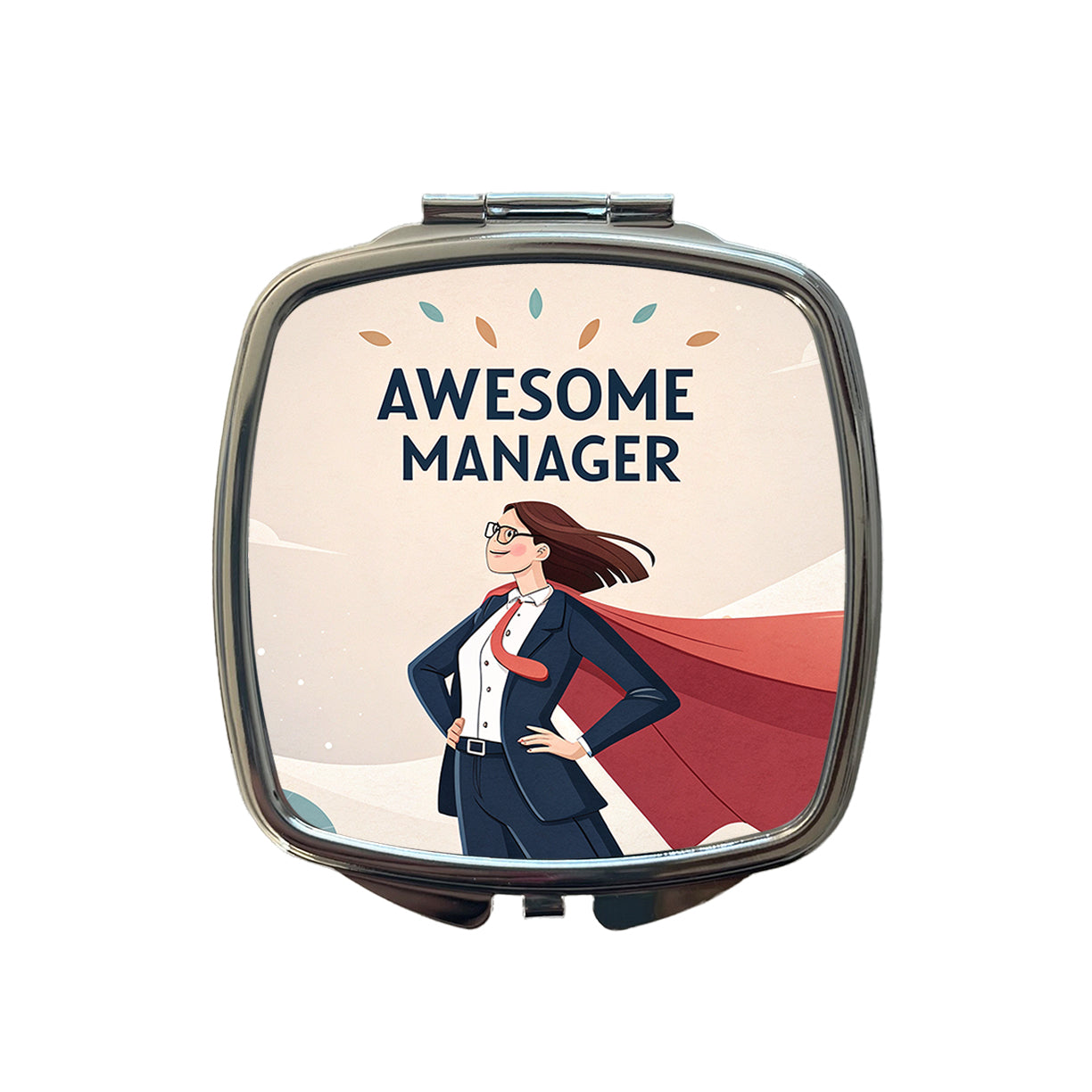 Awesome Manager Woman Female Inspirational Small Travel Purse Handbag Pocket Makeup Compact Mirror