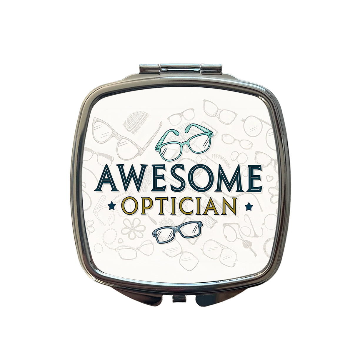 Awesome Optician Optical Inspirational Small Travel Purse Handbag Pocket Makeup Compact Mirror