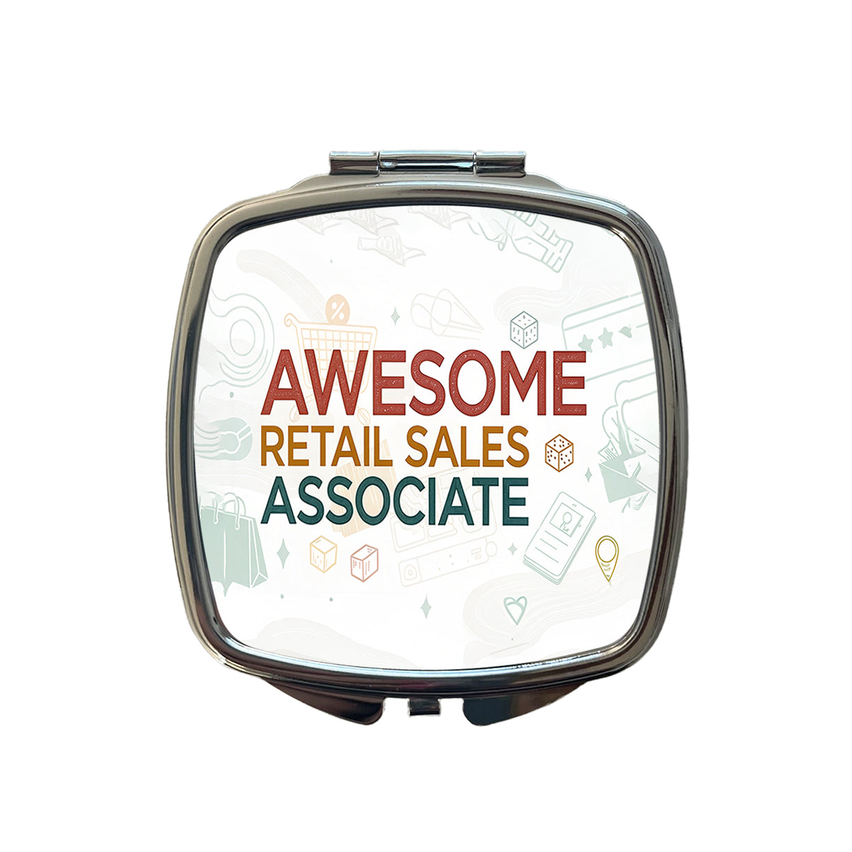 Awesome Retail Sales Associate Inspirational Small Travel Purse Handbag Pocket Makeup Compact Mirror