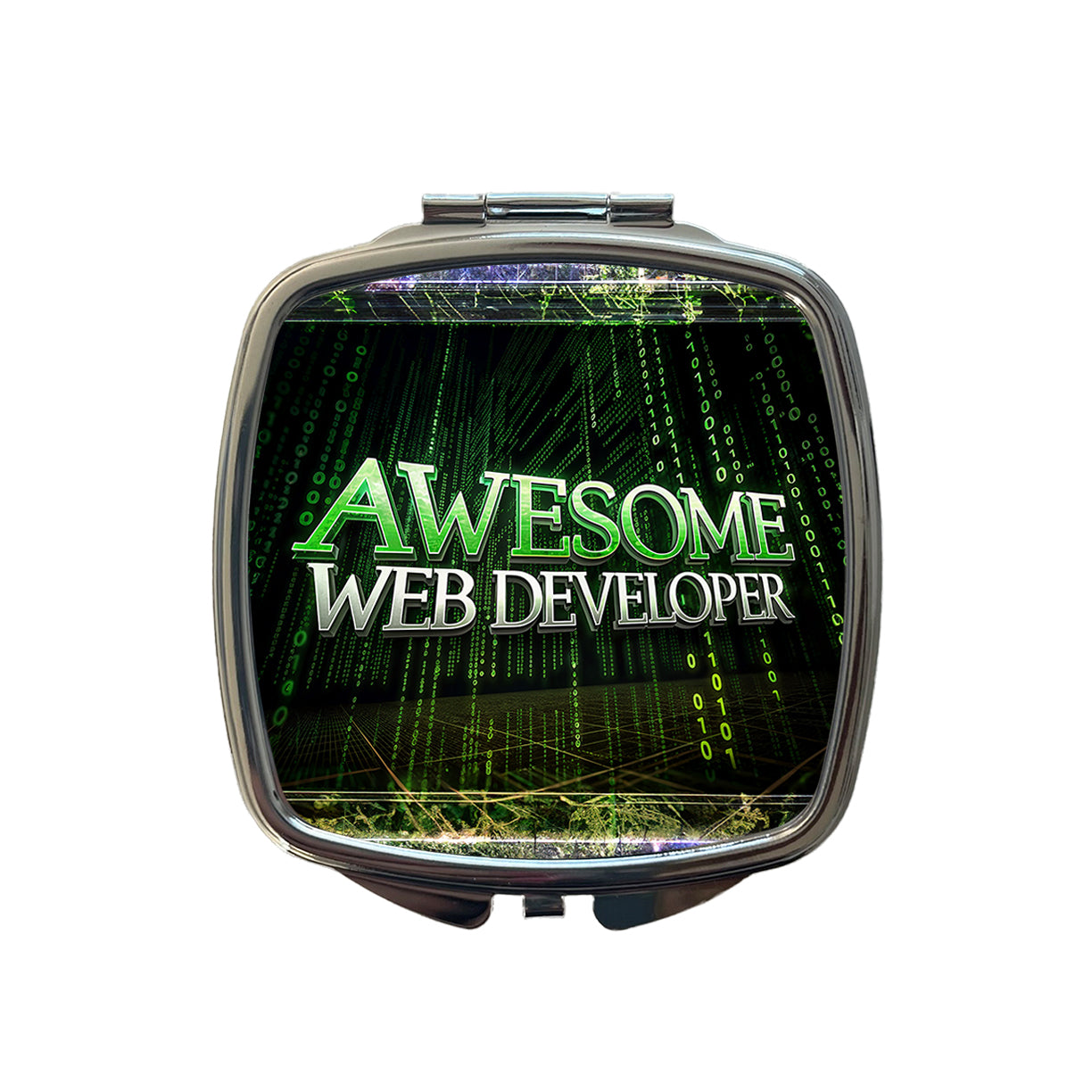 Awesome Web Developer Inspirational Small Travel Purse Handbag Pocket Makeup Compact Mirror