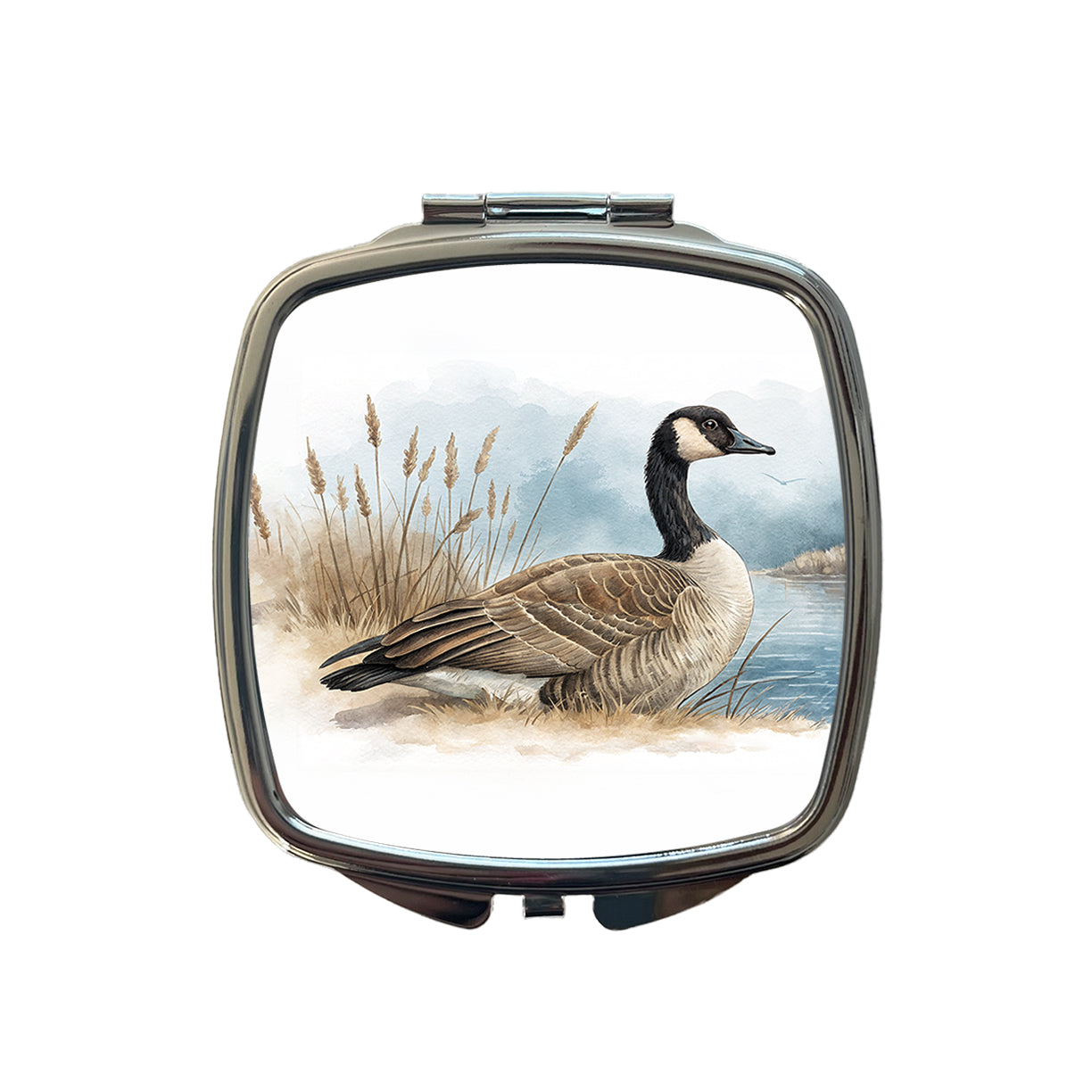 Canada Canadian Goose Illustration Small Travel Purse Handbag Pocket Makeup Compact Mirror