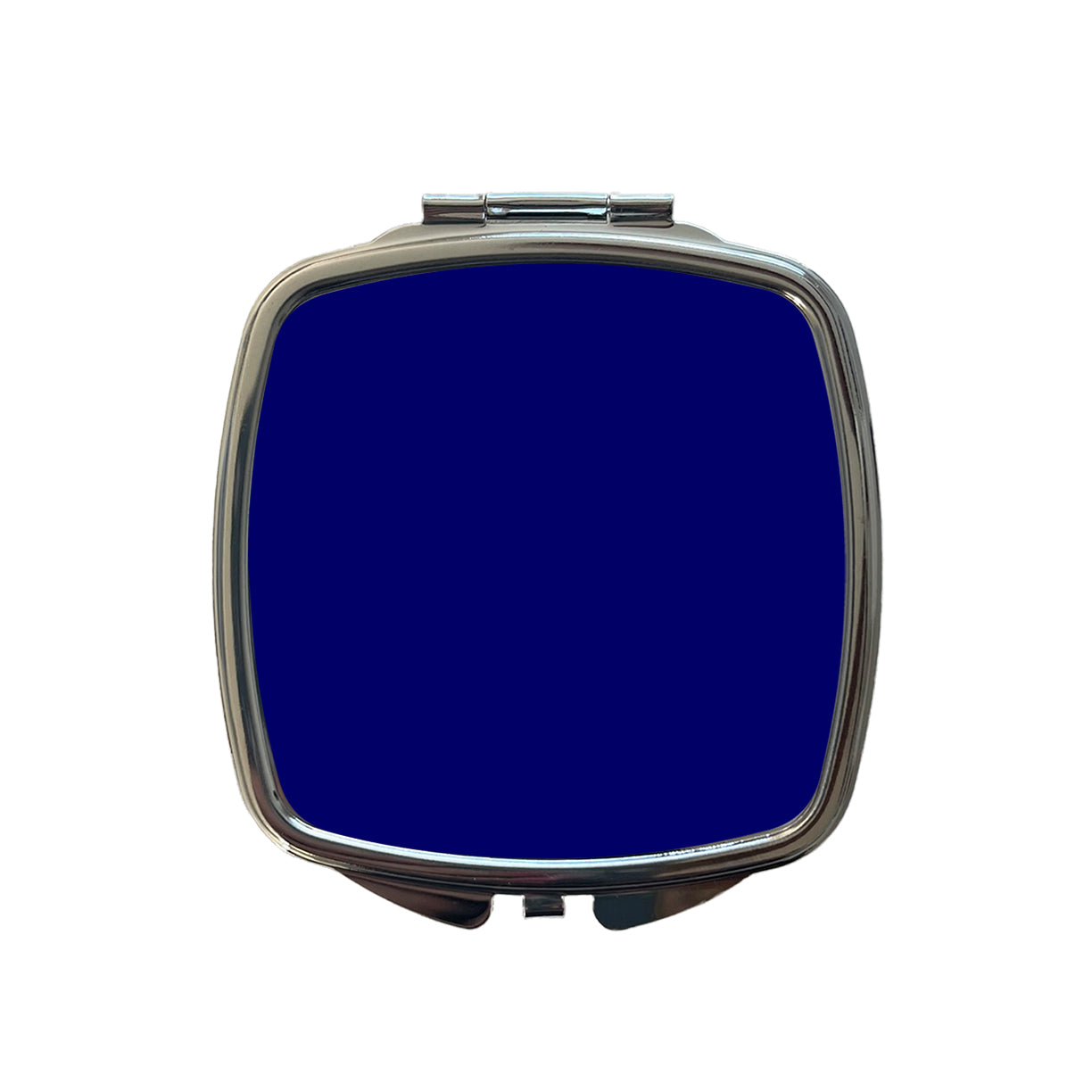 It's Just a Solid Dark Blue Color Small Travel Purse Handbag Pocket Makeup Compact Mirror