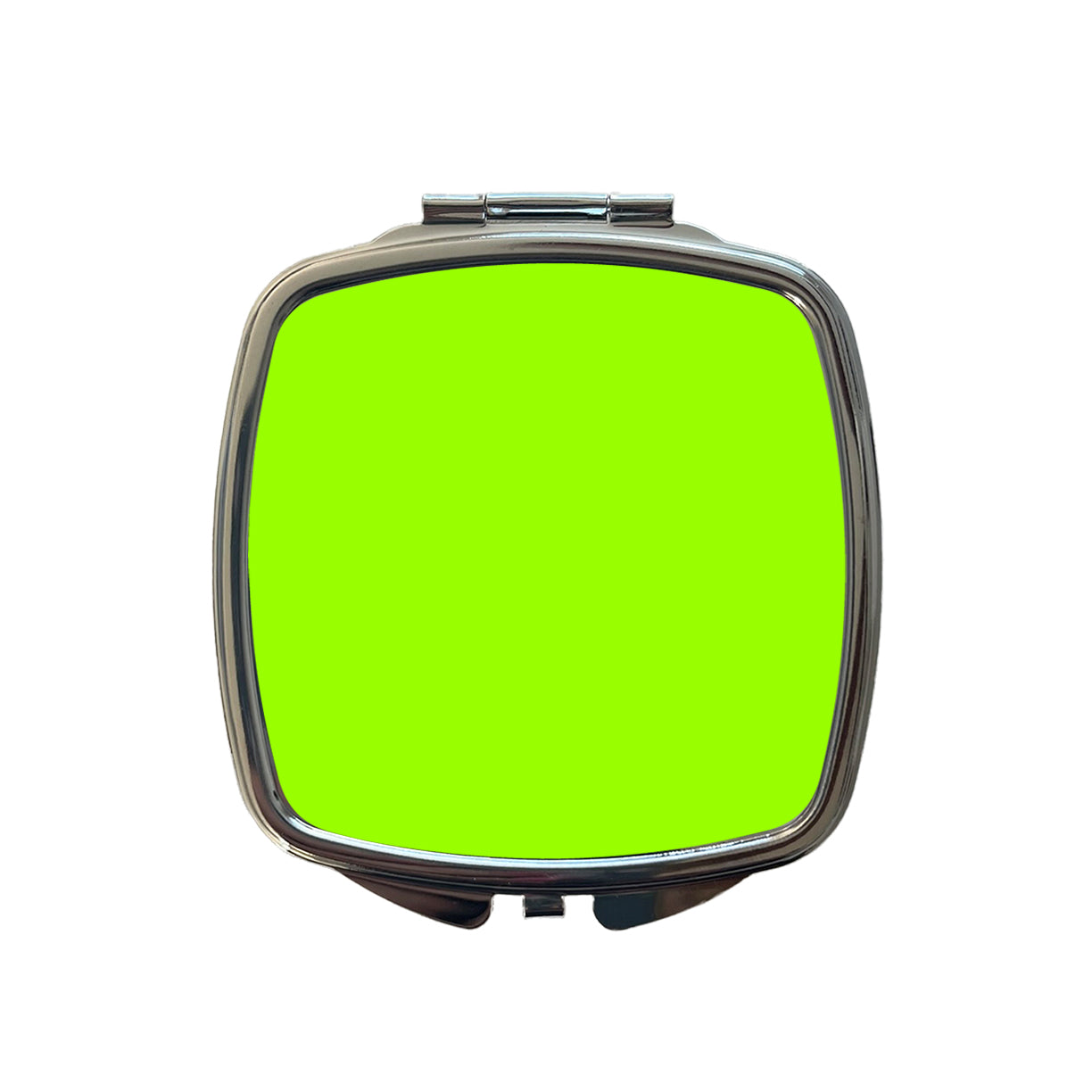 It's Just a Solid Lime Green Color Small Travel Purse Handbag Pocket Makeup Compact Mirror