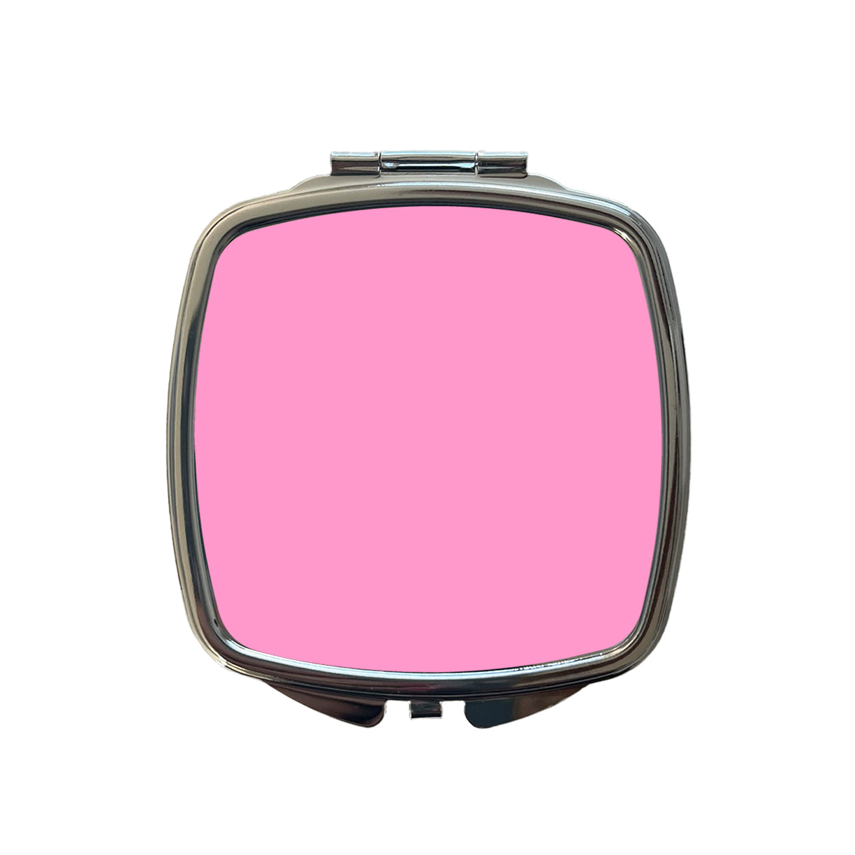 It's Just a Solid Pink Color Small Travel Purse Handbag Pocket Makeup Compact Mirror