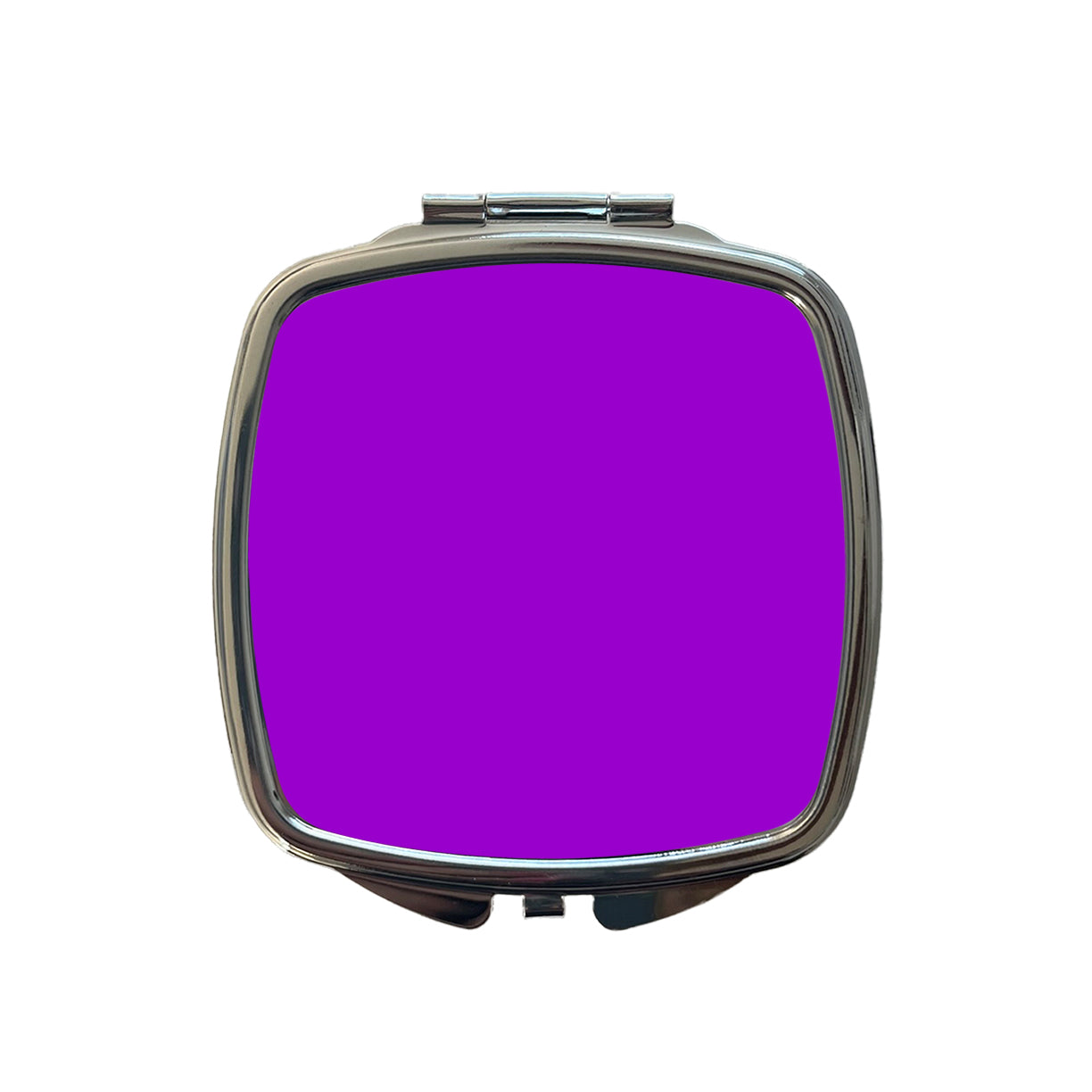 It's Just a Solid Purple Color Small Travel Purse Handbag Pocket Makeup Compact Mirror