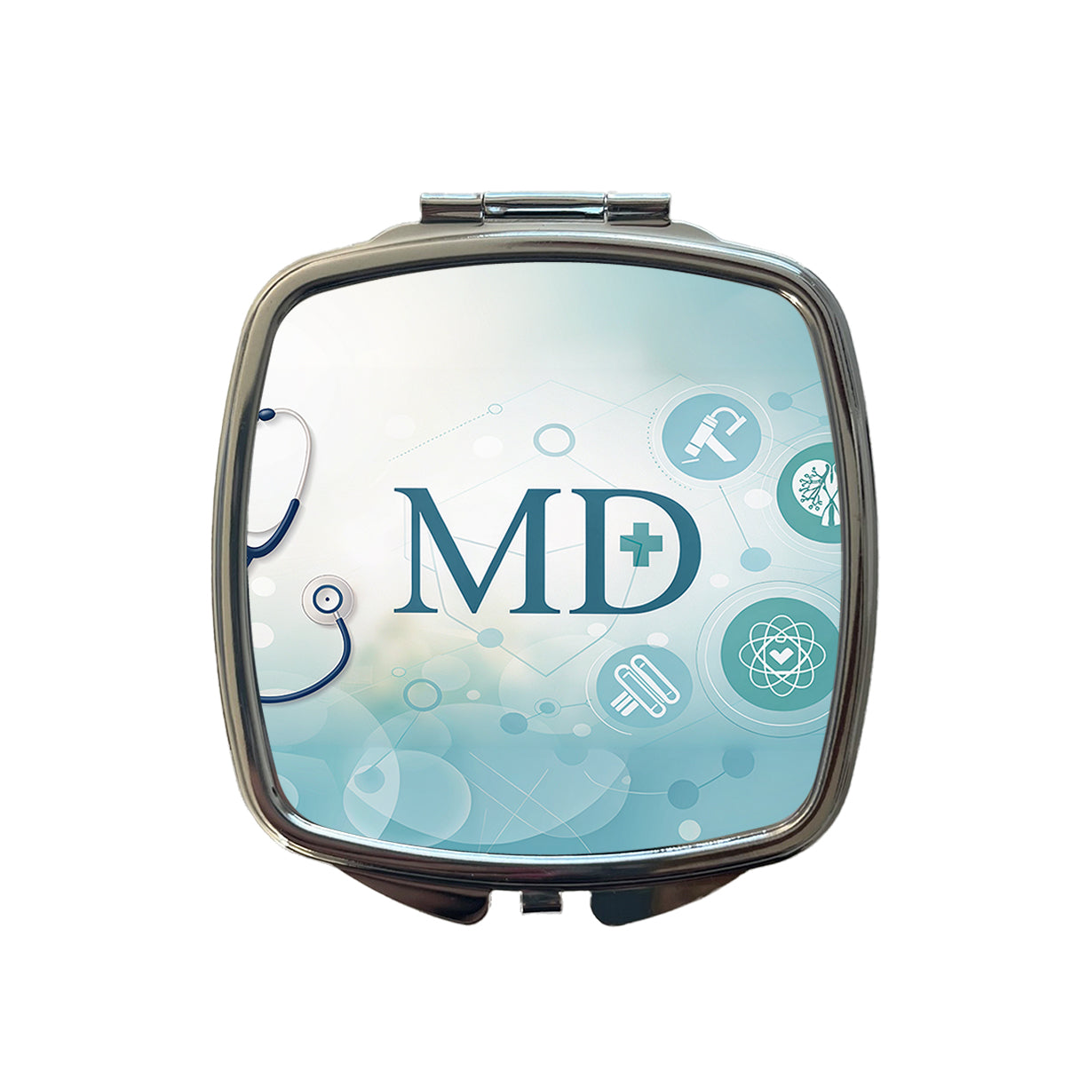 MD Doctor Medical Small Travel Purse Handbag Pocket Makeup Compact Mirror