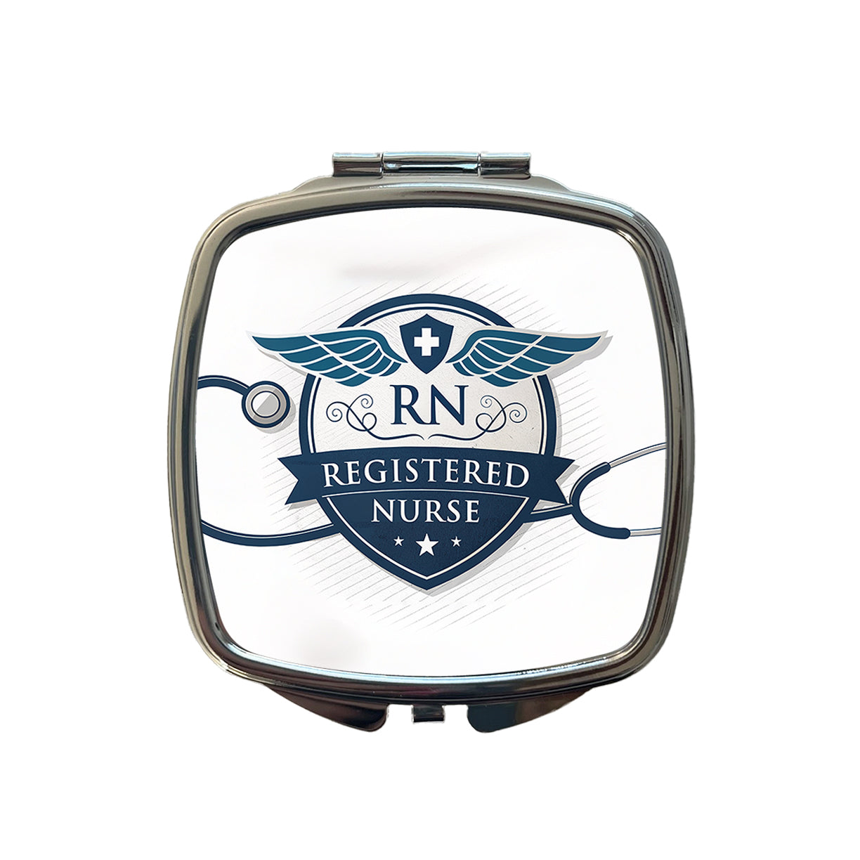 RN Registered Nurse Medical Hospital Small Travel Purse Handbag Pocket Makeup Compact Mirror