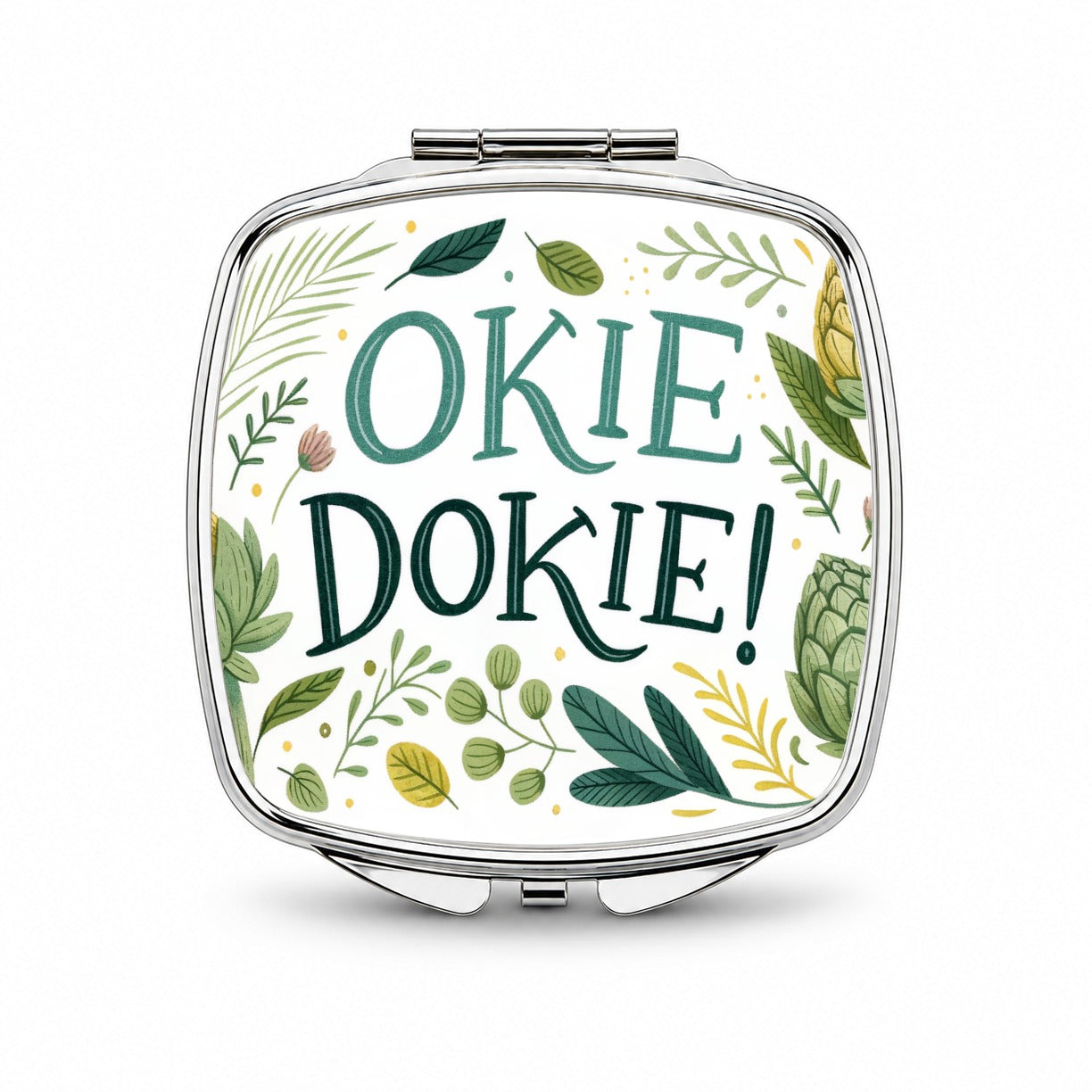 Okie Dokie Artichoke Small Travel Purse Handbag Pocket Makeup Compact Mirror