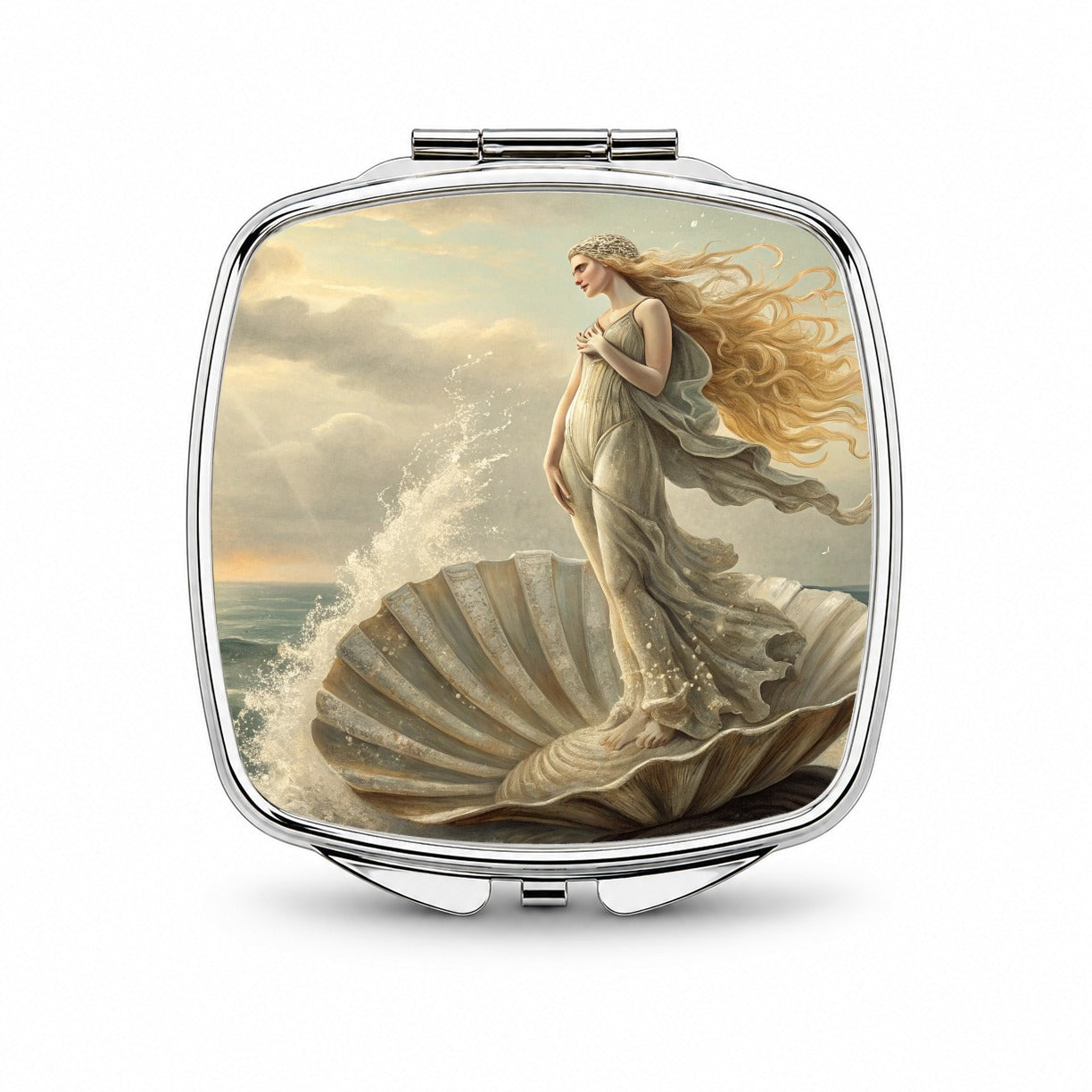 Birth of Venus Inspired Small Travel Purse Handbag Pocket Makeup Compact Mirror