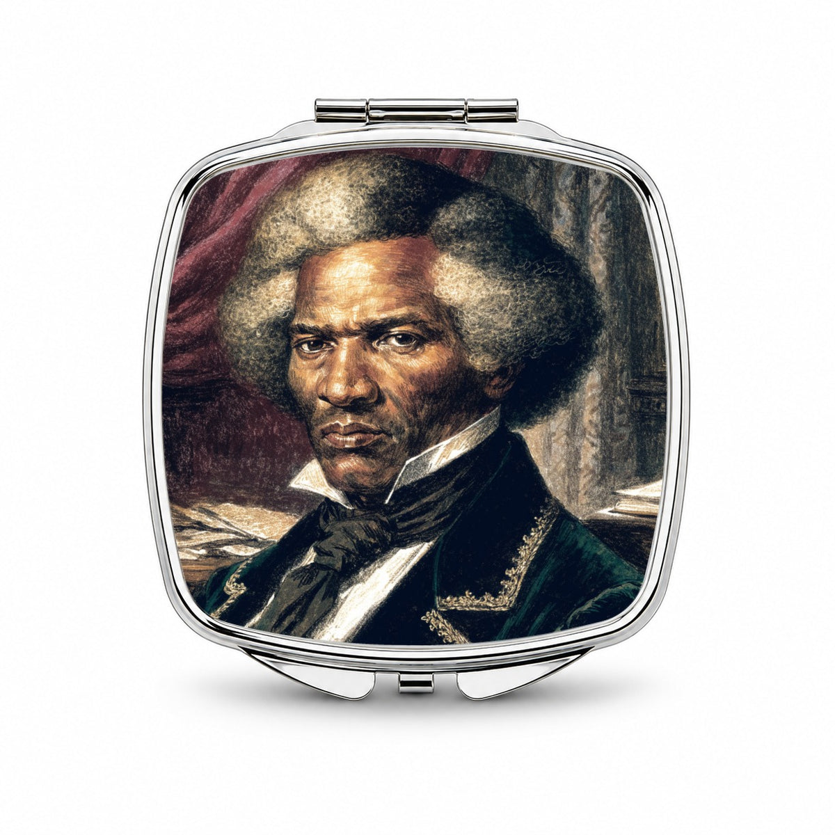 Frederick Douglass Abolitionist Small Travel Purse Handbag Pocket Makeup Compact Mirror