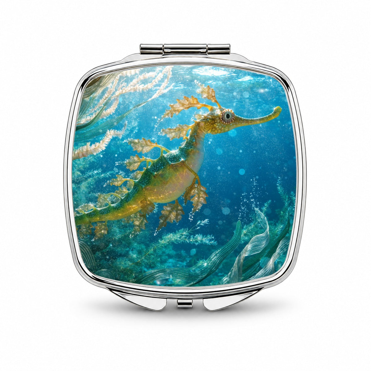 Leafy Seadragon Ocean Small Travel Purse Handbag Pocket Makeup Compact Mirror