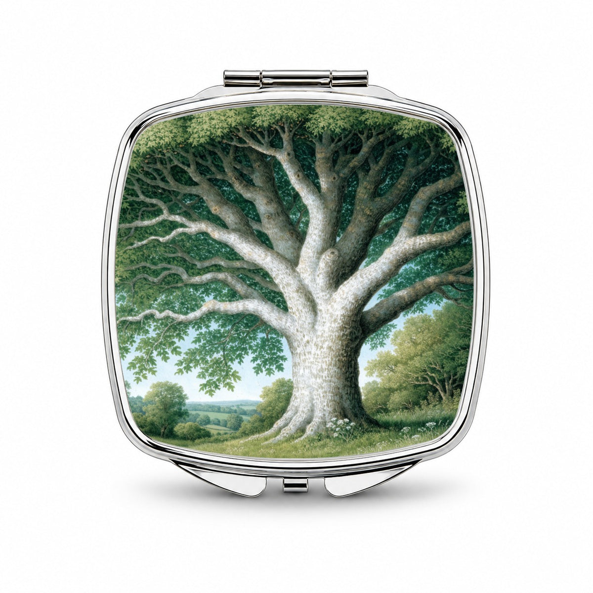 Majestic Sycamore Tree Small Travel Purse Handbag Pocket Makeup Compact Mirror