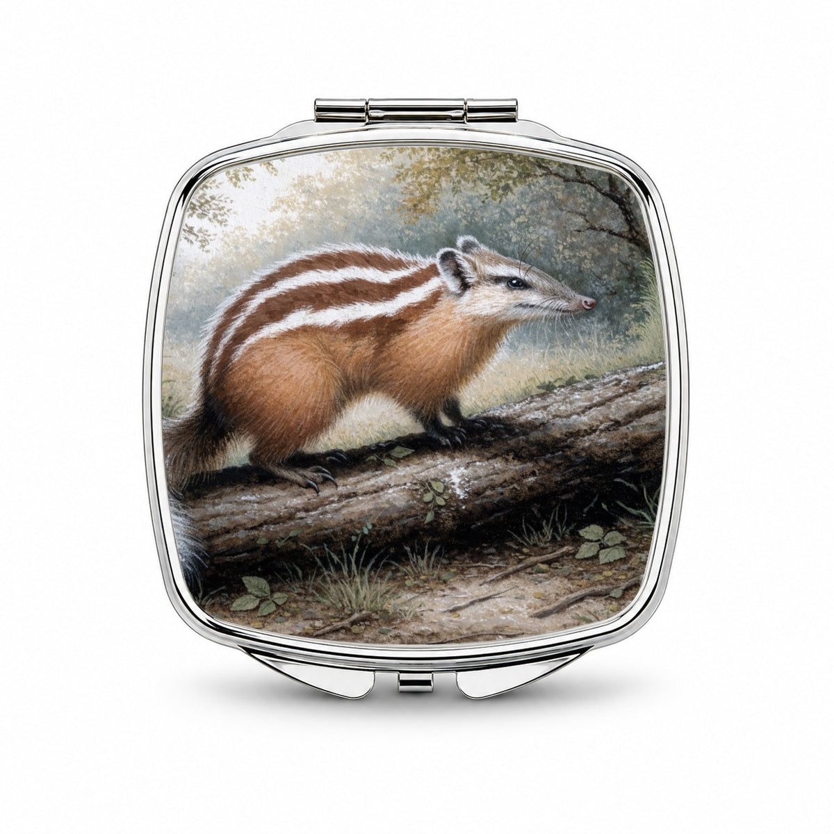 Numbat Australian Woodland Small Travel Purse Handbag Pocket Makeup Compact Mirror