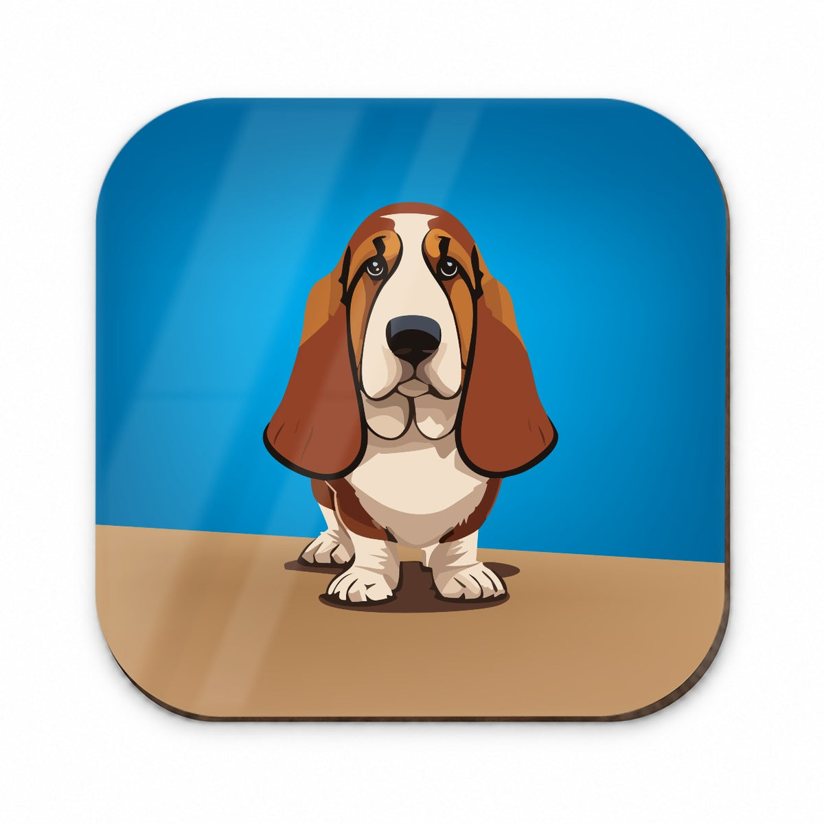 Basset Hound Staring Fridge Magnet