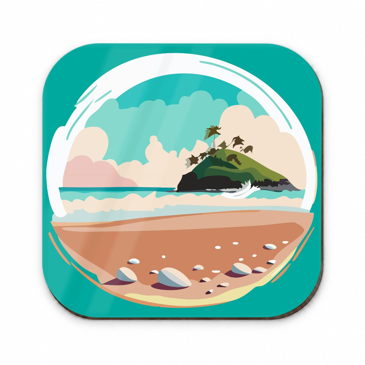 Beach Ocean Paradise Tropical Island Vacation Travel Fridge Magnet