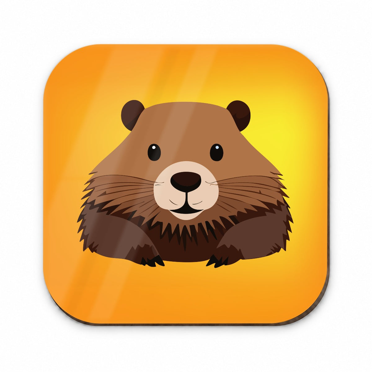 Beaver Cute Staring Fridge Magnet