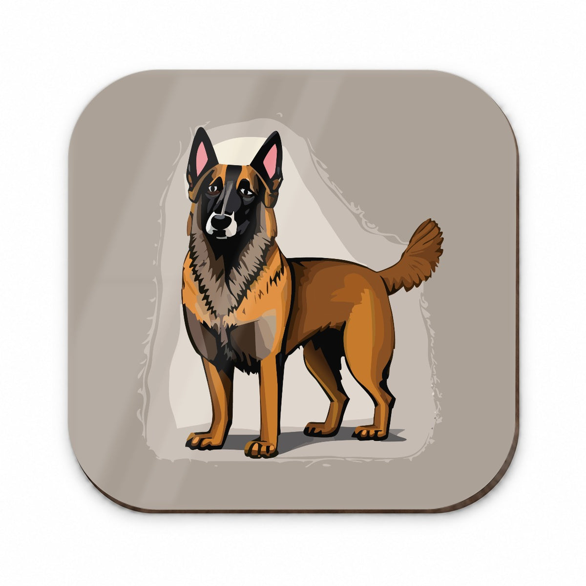 Belgian Shepherd Dog Standing Fridge Magnet